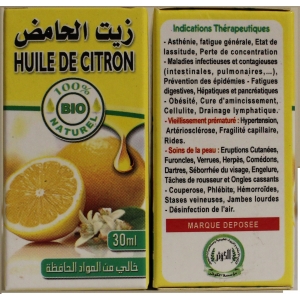 Olejek cytrynowy 30 ml. 100% BIO naturalny.